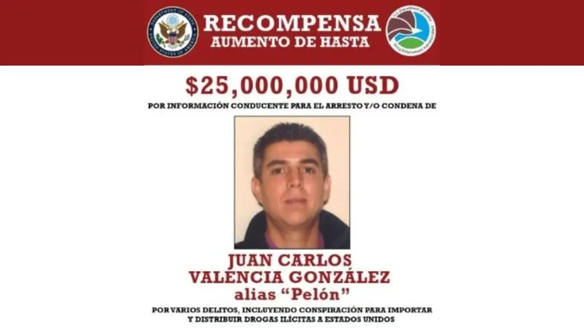 Estados Unidos eleva a 25 millones de dólares la recompensa por el hijastro de El Mencho