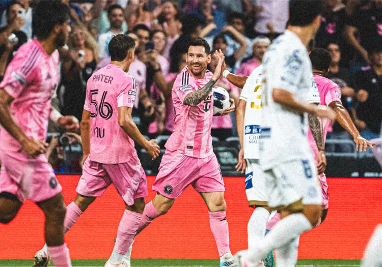 Messi lidera remontada de Inter Miami ante Atlético de San Luis en Leagues Cup 2026