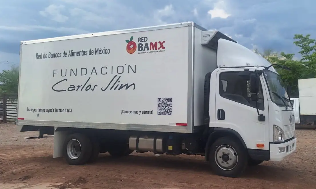 Fundación Carlos Slim dona un camión al Banco de Alimentos de Navojoa