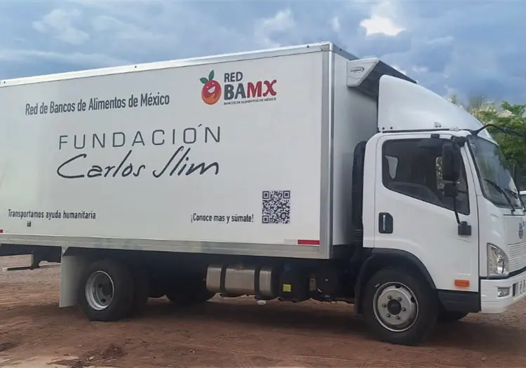 Fundación Carlos Slim dona un camión al Banco de Alimentos de Navojoa