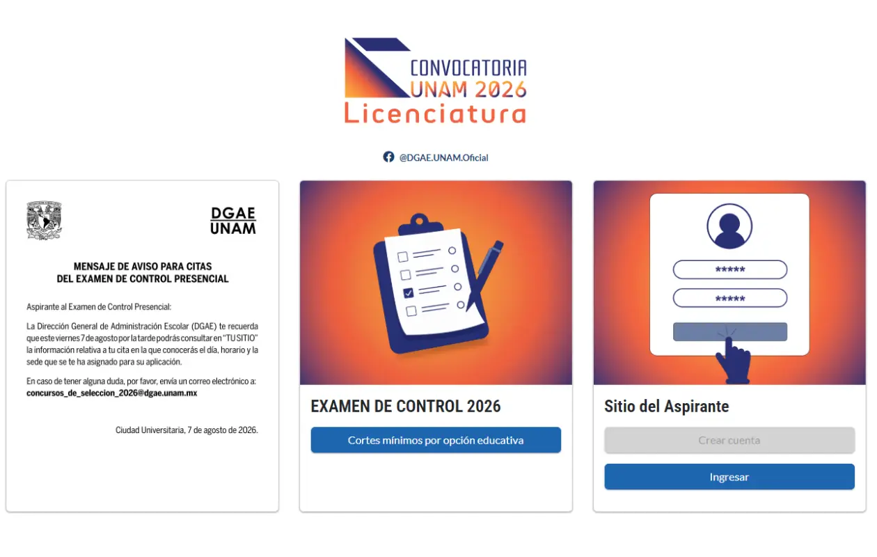 Examen de control UNAM 2026: ¿cuándo y dónde deberán presentarlo los aspirantes?