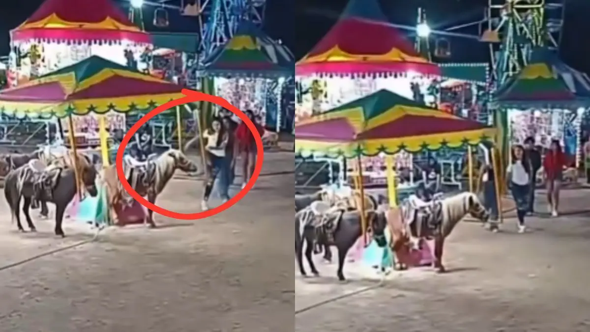 VIDEO | Joven patea brutalmente a un pony durante feria regional en San Luis Potosi