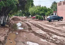 Lluvias dejan encharcamientos en Cajeme