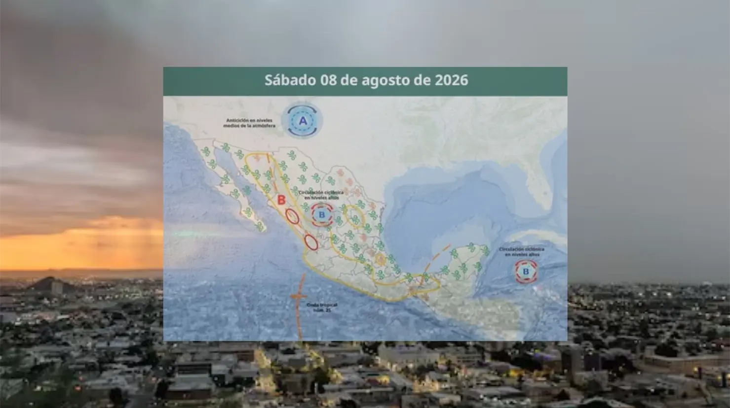 Clima en Sonora hoy 8 de agosto: Lluvias fuertes y temperaturas extremas este sábado