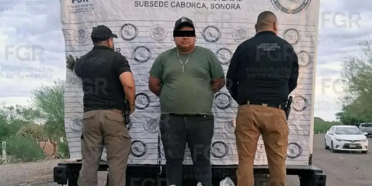 FGR vincula a proceso a chofer detenido con droga en Caborca