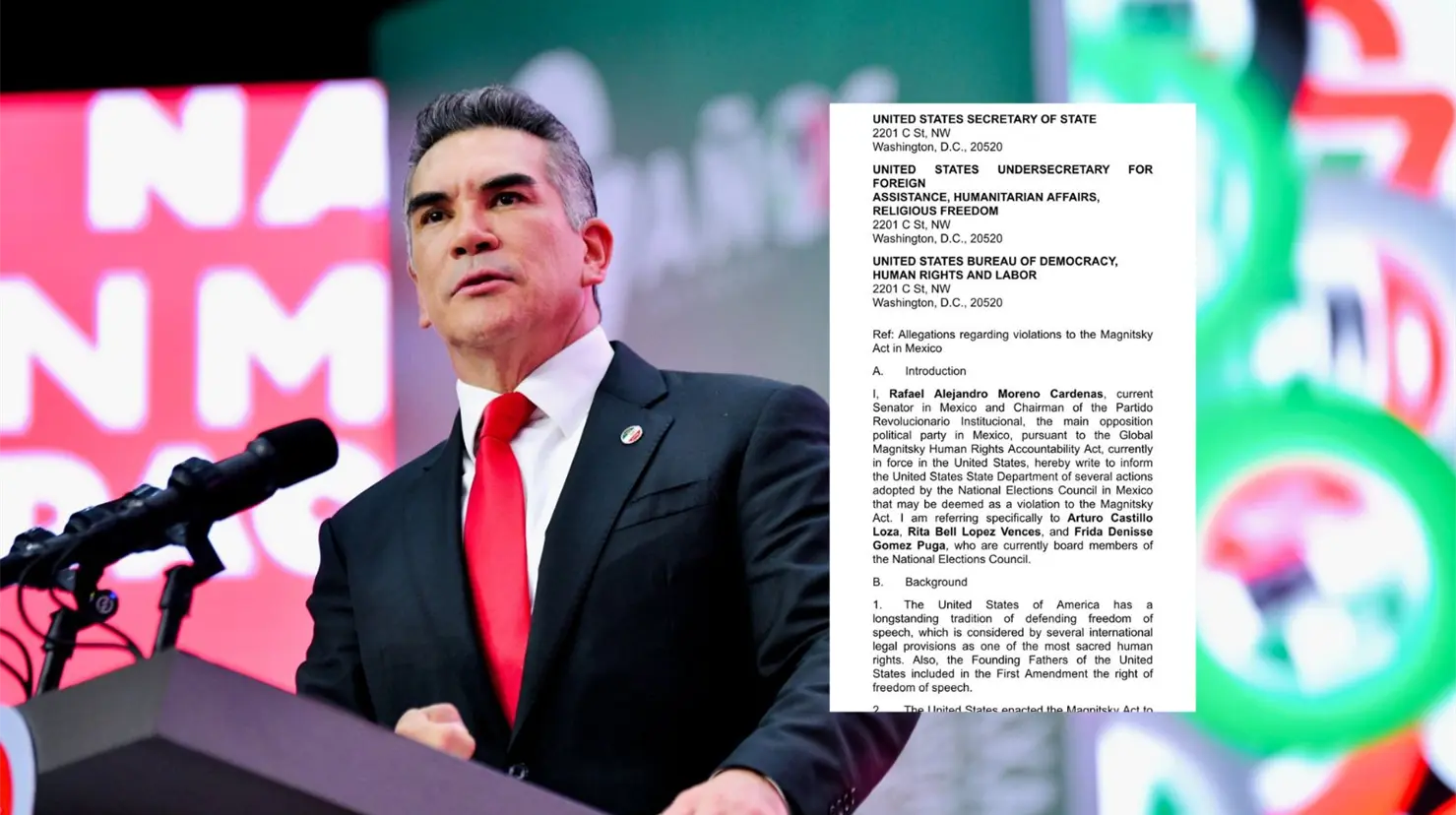 La disputa inició luego de que Morena denunció publicaciones de las cuentas de Moreno y el PRI con palabras como narcogobierno y narcopartido