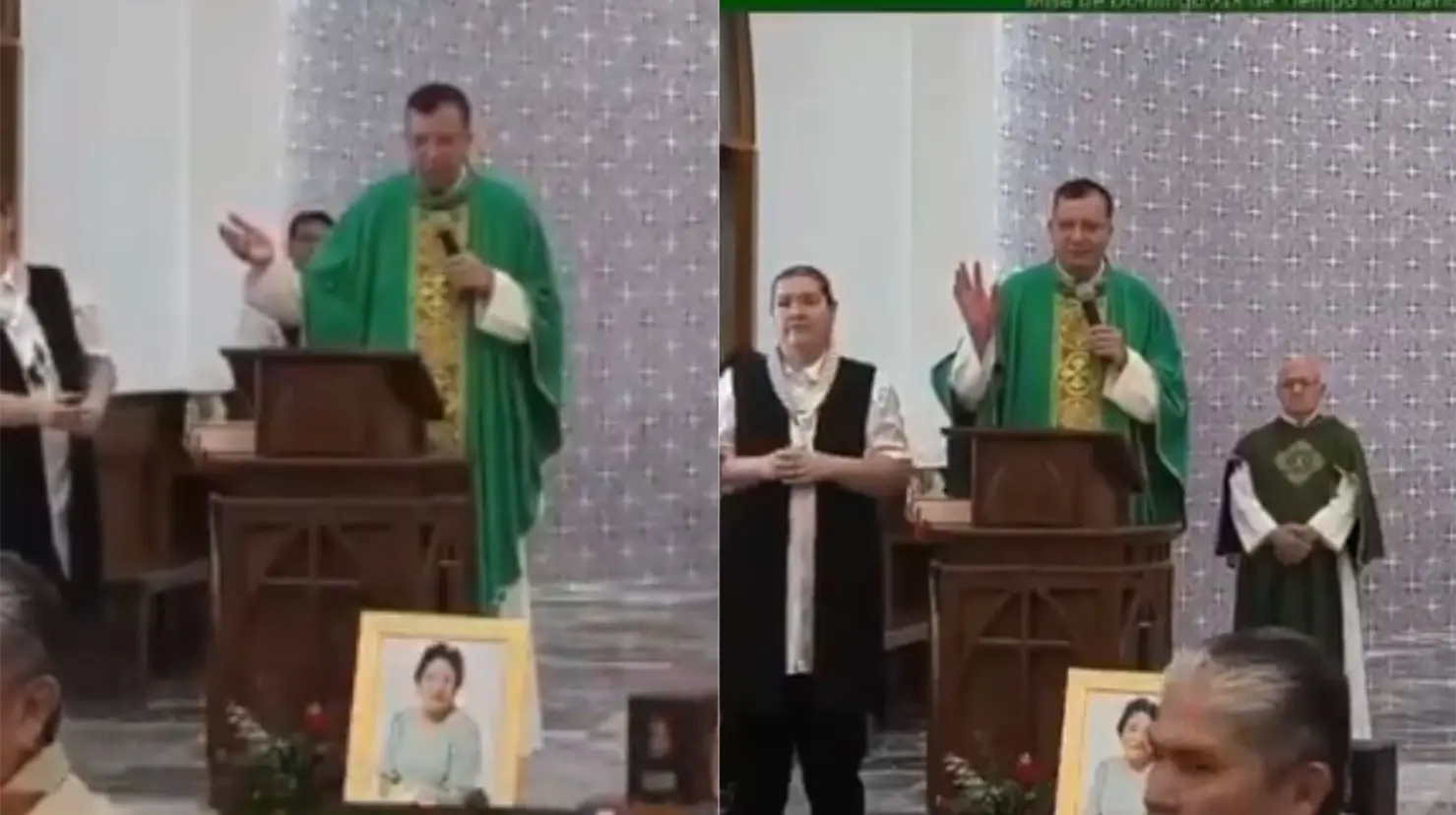 “No salgan, por favor. Cierren las puertas y no salgan. Los que están afuera métanse y cierren la puerta”, expresó el sacerdote