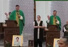 El momento de angustia que se vivió durante una misa en Sinaloa por balacera | VIDEO