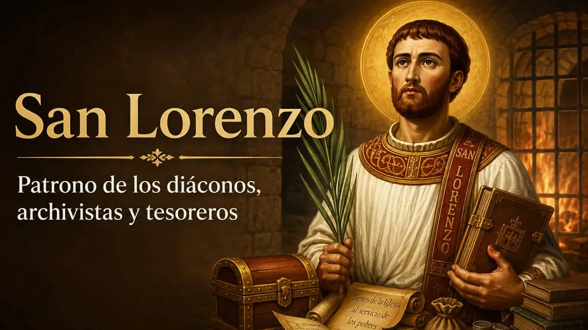 La figura de San Lorenzo quedó estrechamente vinculada con el servicio a los más necesitados. Foto generada por IA.