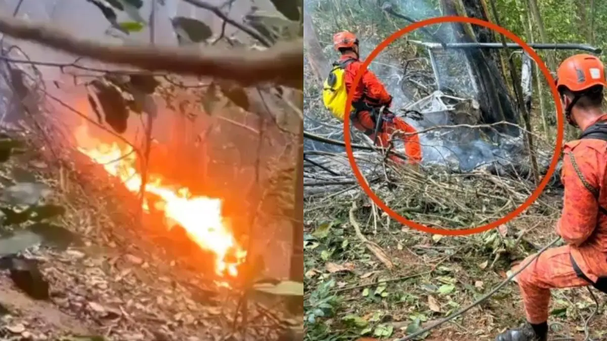 VIDEO | Familia que viajaba a festejar un cumpleaños pierde la vida en accidente de helicóptero