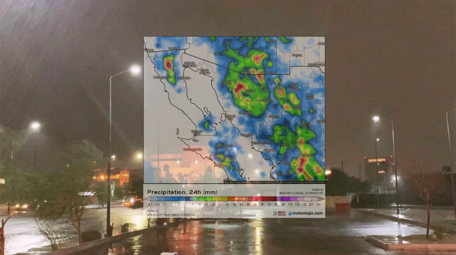 Clima en Hermosillo hoy 12 de agosto: Se pronostica tormenta para este miércoles
