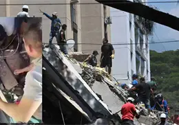 Rescatan a madre y bebé de seis meses entre los escombros tras terremoto en Colombia Rescatan a madre y bebé de seis meses entre los escombros tras terremoto en Colombia