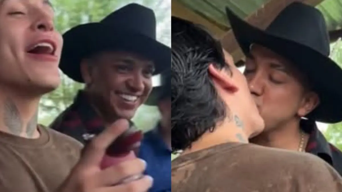 VIDEO | Kunno y Maza Clan sorprenden con un beso durante podcast