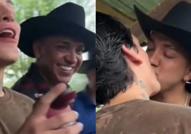 VIDEO | Kunno y Maza Clan sorprenden con un beso durante podcast