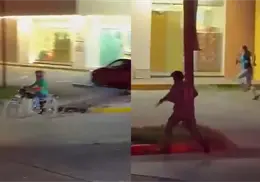 VIDEO | Narcomenudista abandona a su pareja y la detiene la Guardia Nacional tras la persecución y balacera en Mochis