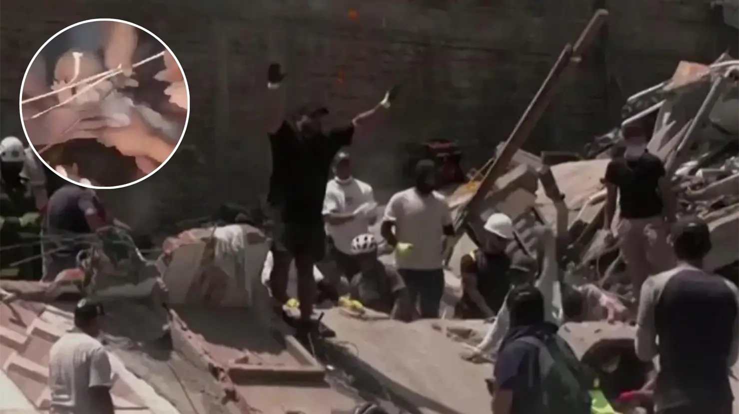 Bebé de seis meses es rescatado con vida entre los escombros tras sismo en Colombia