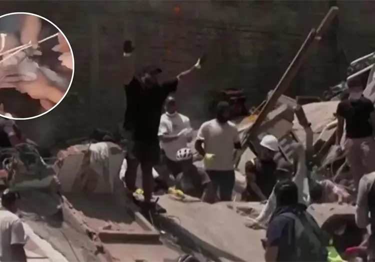 Bebé de seis meses es rescatado con vida entre los escombros tras sismo en Colombia