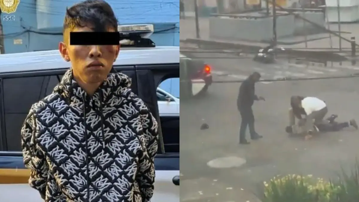 VIDEO | Joven intenta asaltar a coordinador del C5 con una pistola de juguete y termina detenido