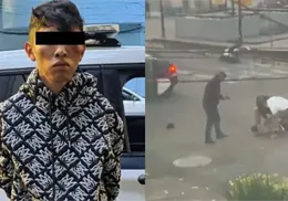 VIDEO | Joven intenta asaltar a coordinador del C5 con una pistola de juguete y termina detenido
