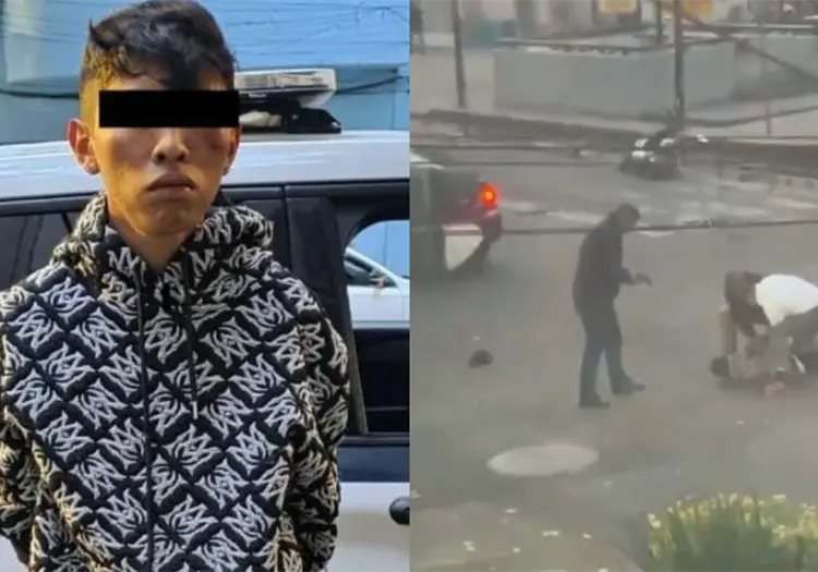 VIDEO | Joven intenta asaltar a coordinador del C5 con una pistola de juguete y termina detenido