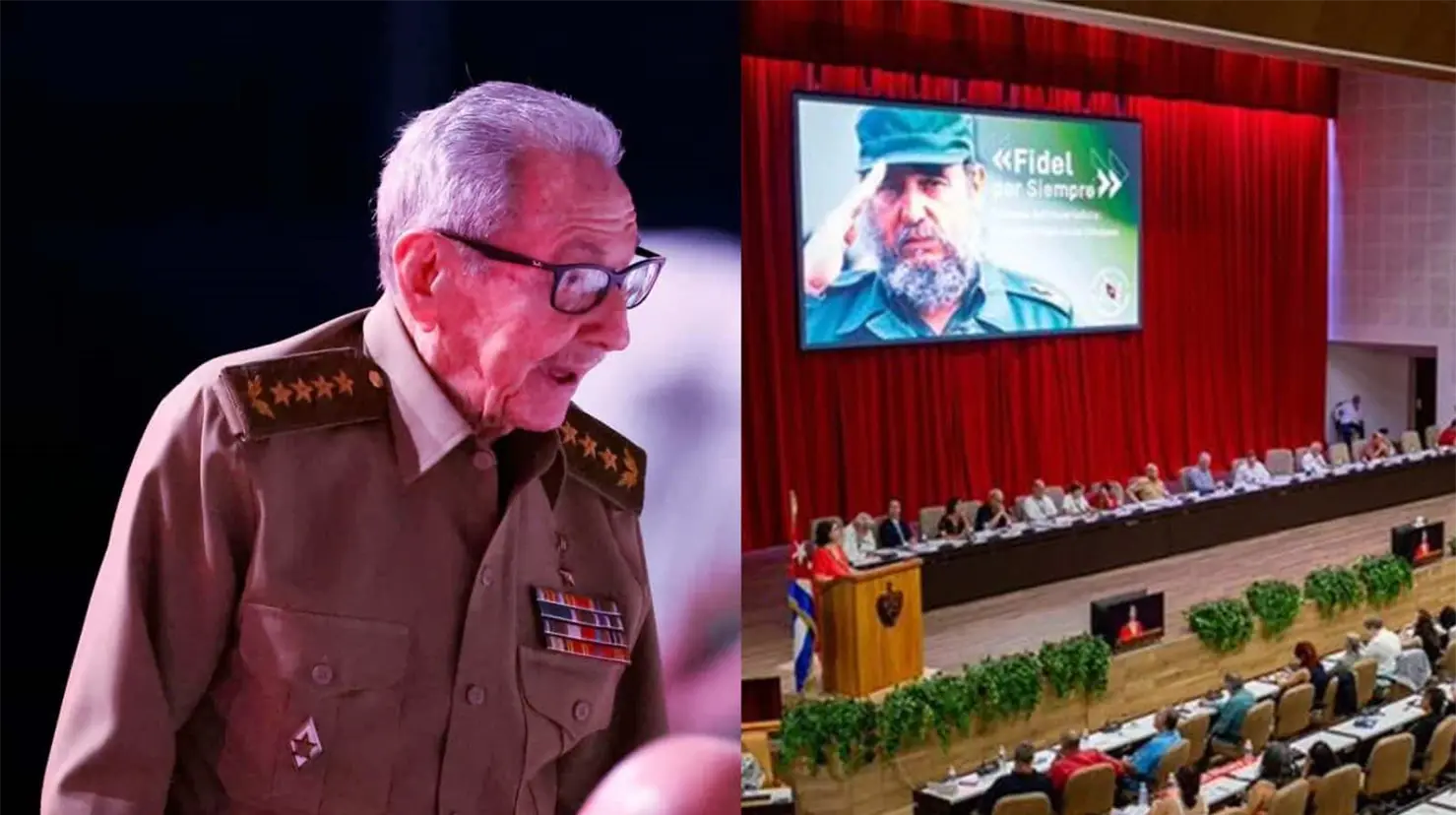 El exmandatario fue recibido con una ovación al ingresar al teatro Karl Marx, sede del espectáculo político y cultural organizado por el Gobierno cubano