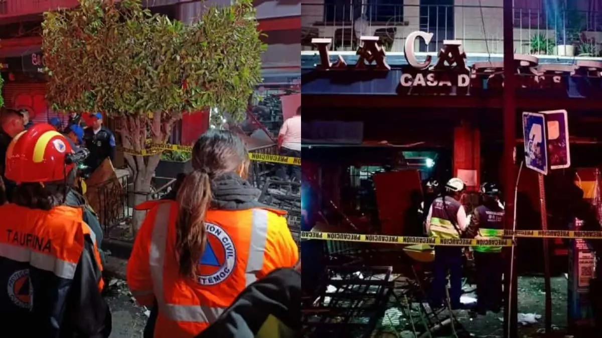 VIDEO | Explosión por acumulación de gas en restaurante de la Roma deja nueve lesionados; seis son bomberos