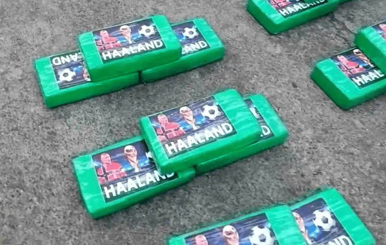 Erling Haaland aparece en paquetes de cocaína incautados en Ecuador