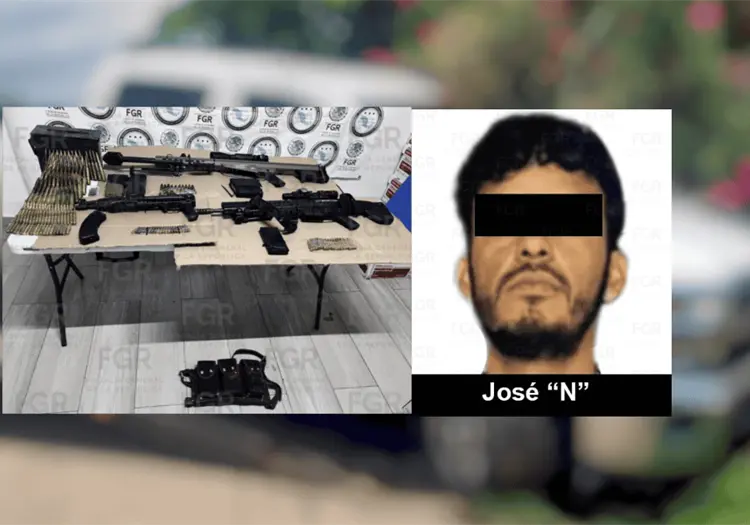 Vinculan a proceso a sujeto capturado con armamento en Navojoa