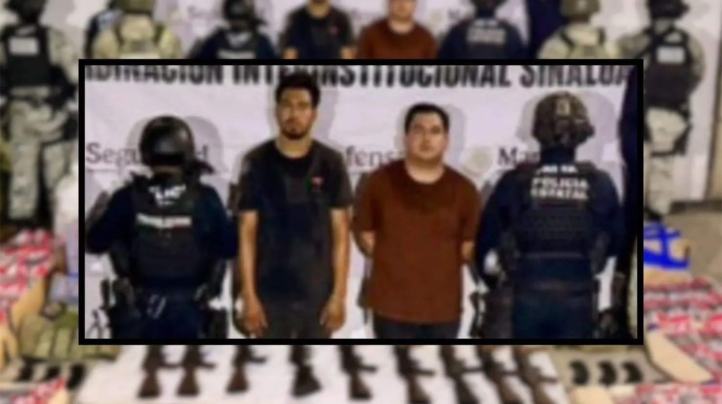 Detienen a dos presuntos miembros del Cártel de Sinaloa en Mazatlán; llevaban arsenal