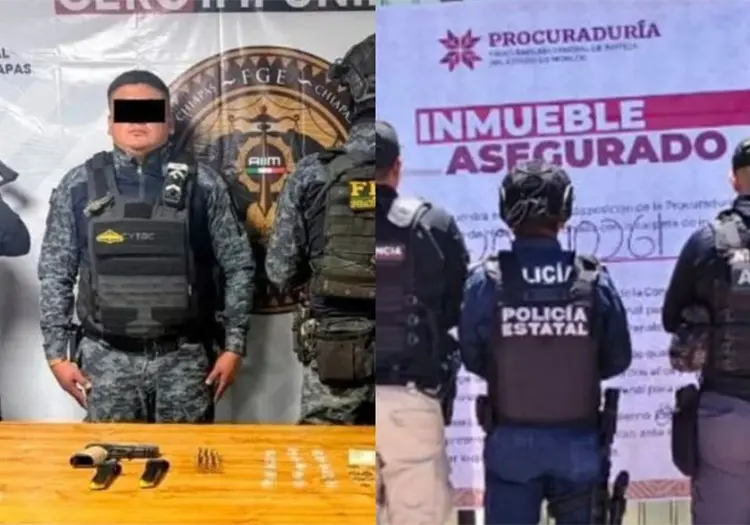 Cae Bulmaro “N” en Chiapas; presuntamente fingía ser agente de la Fuerza Pakal con uniforme falso