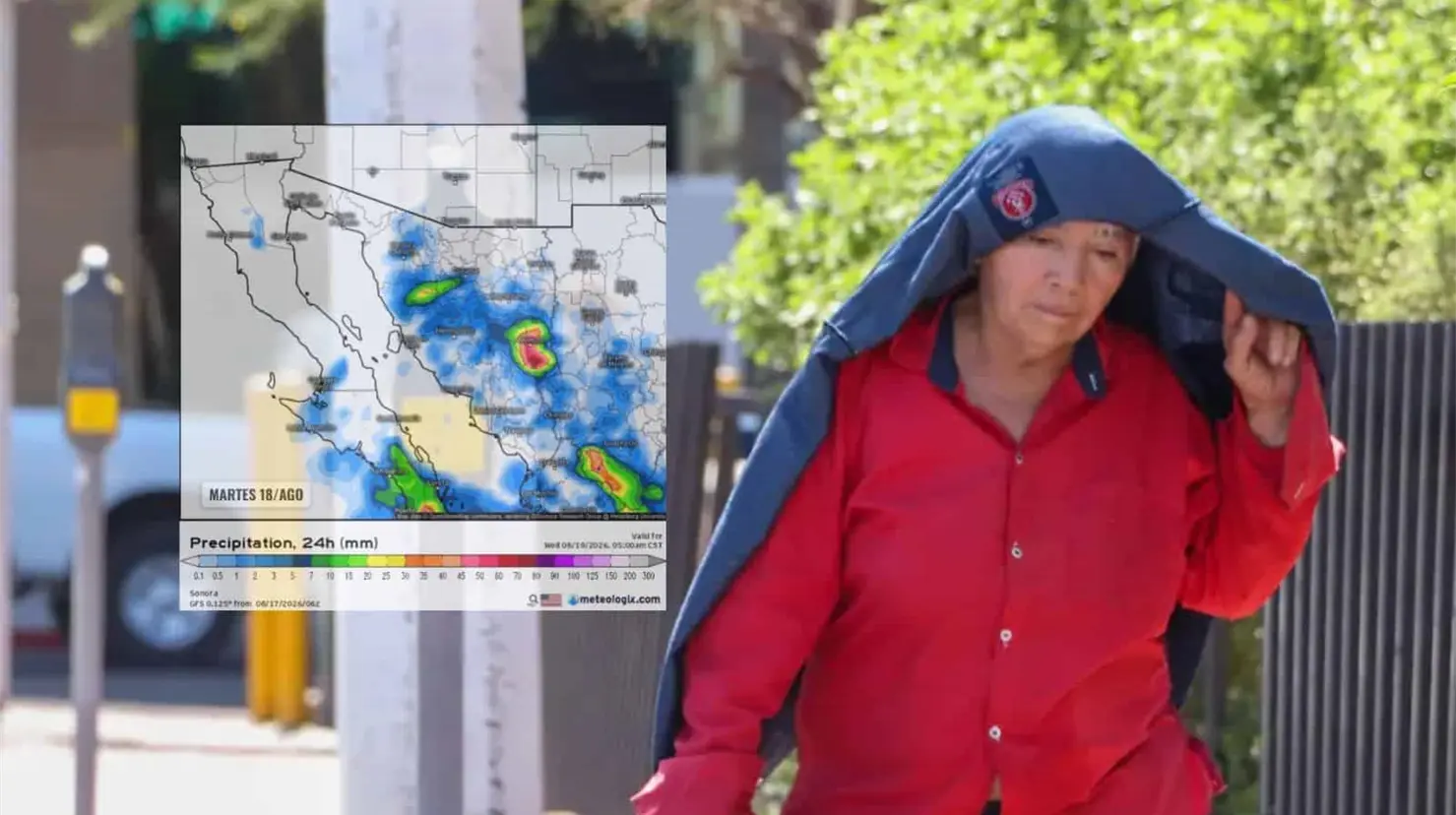 Clima en Hermosillo hoy 18 de agosto: Se mantiene calor y ambiente húmedo en la ciudad