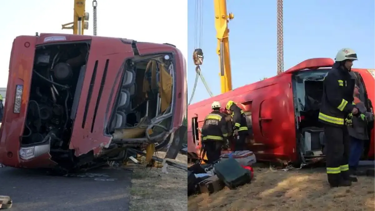 Tragedia en carretera: autobús con turistas vuelca y deja 12 muertos; conductor se habría quedado dormido
