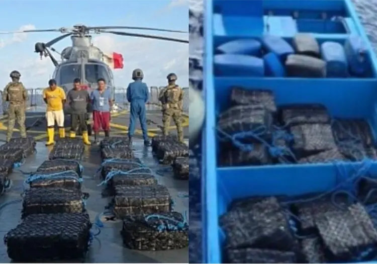 Aseguran más de 6 toneladas de cocaína frente a Chiapas y detienen a 19 personas en el Pacífico