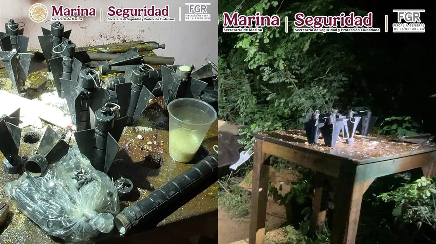 Marina desactiva más de 300 artefactos explosivos y asegura arsenal en Sinaloa