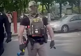 VIDEO | Mujer de 72 años denuncia a agente de ICE tras ser rociada con gas pimienta durante operativo en Nueva York