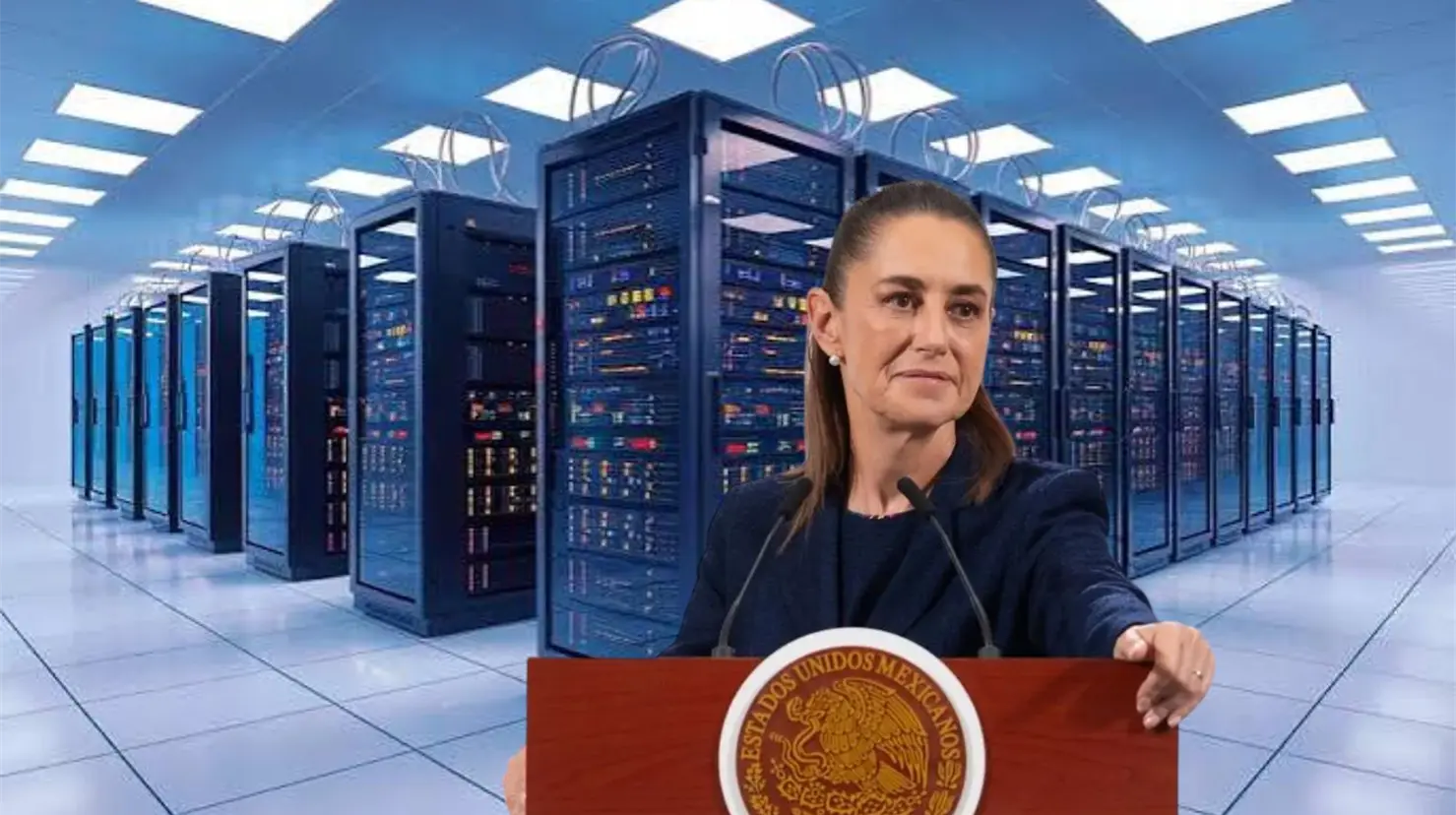 Sheinbaum busca regular centros de datos en México por elevado consumo de agua y electricidad
