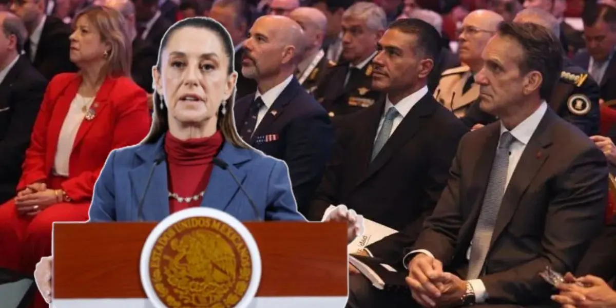 Claudia Sheinbaum explicó que su postura inicial era que Omar García Harfuch no asistiera al encuentro de la DEA, pero el gabinete de seguridad acordó cambiar la decisión.