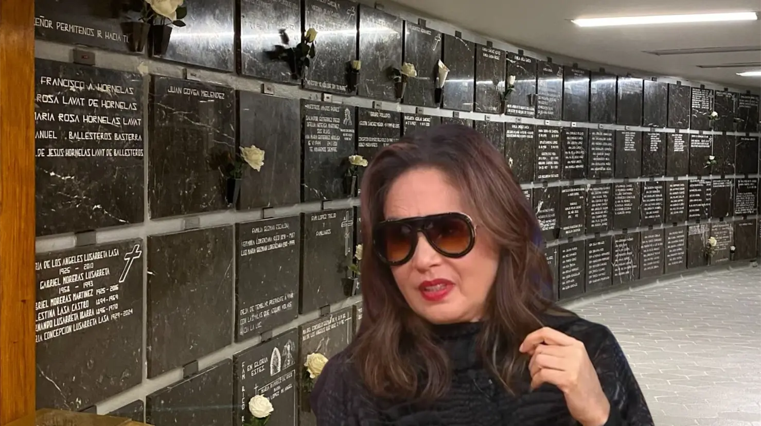 Yolanda Andrade compra nicho en la Basílica de Guadalupe y habla de despedirse de sus seres queridos