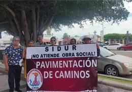 Protestan antorchistas de la Región del Mayo