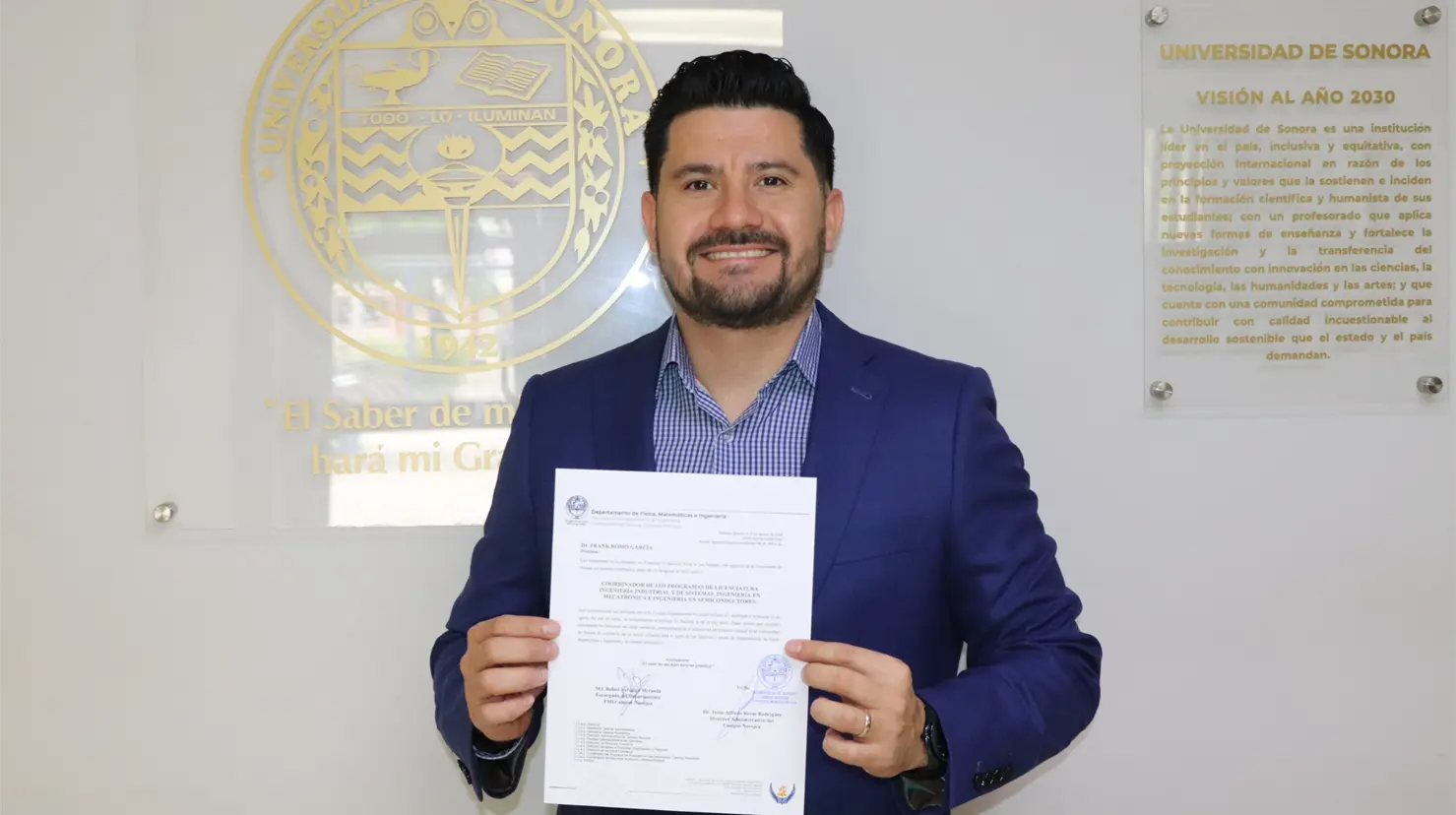 Coordinador de los programas de Ingeniería del campus Navojoa, Frank Romo García hasta el año 2030.