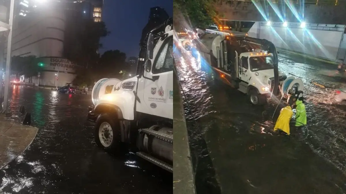 Fuertes lluvias golpean a CDMX: caen 6.7 millones de metros cúbicos de agua y provocan inundaciones