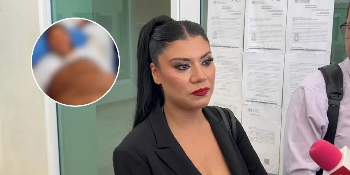 Alejandra Quintos aparece en un video desde una cama hospitalaria antes del procedimiento que, según las imágenes, correspondería a una cirugía bariátrica. (Fotos/redes sociales)