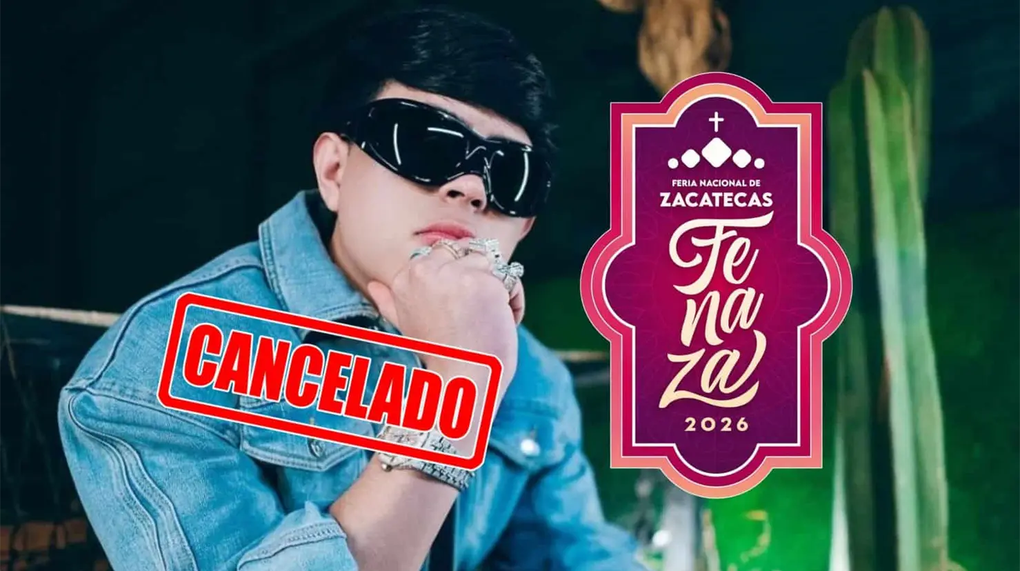 Cancelan concierto de Óscar Maydon en la Feria Nacional de Zacatecas 2026; se suma a Luis R. Conríquez
