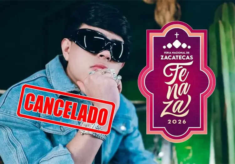 Cancelan concierto de Óscar Maydon en la Feria Nacional de Zacatecas 2026; se suma a Luis R. Conríquez