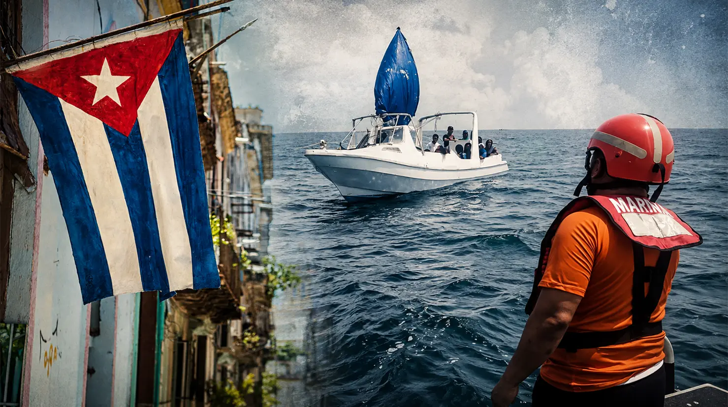 Semar reportó la presencia de 16 personas que naufragaban en el bote.