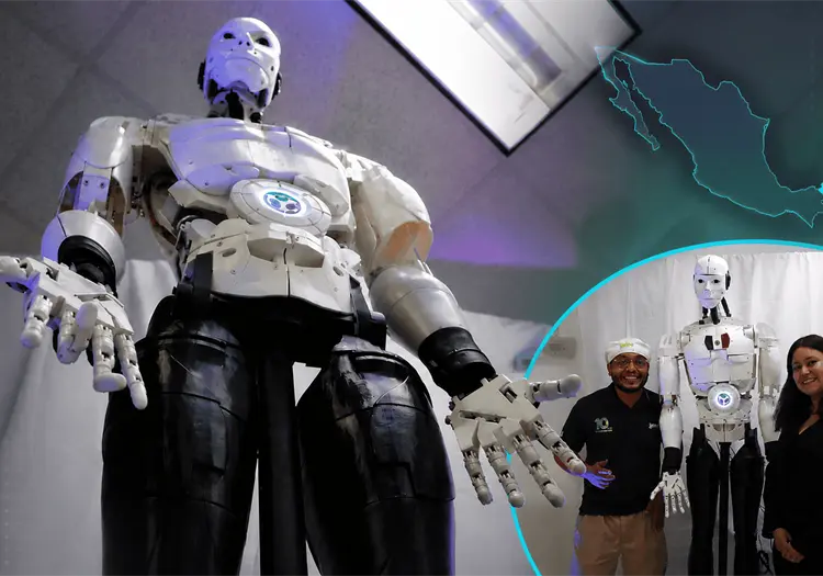 Porfirio, el robot humanoide, vuelve a las aulas tras completar su rehabilitación