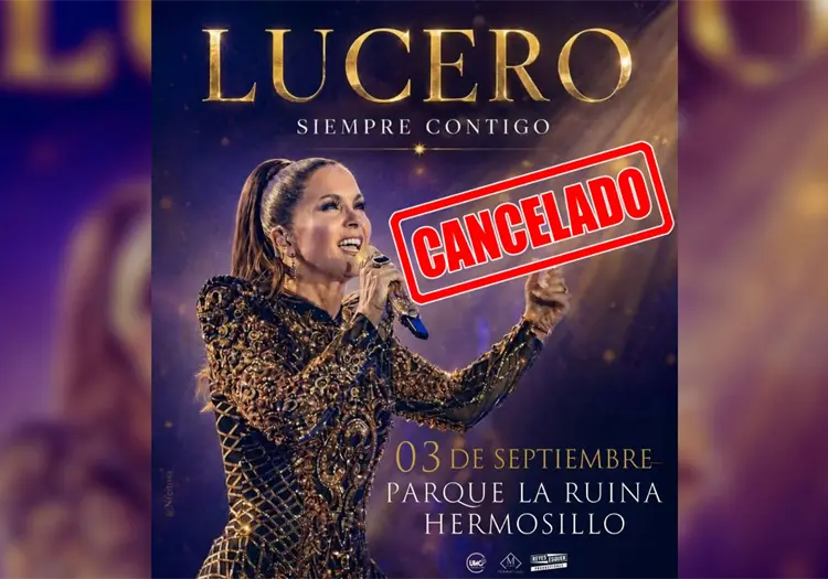 Cancelan concierto de Lucero en Hermosillo; así será el reembolso de boletos