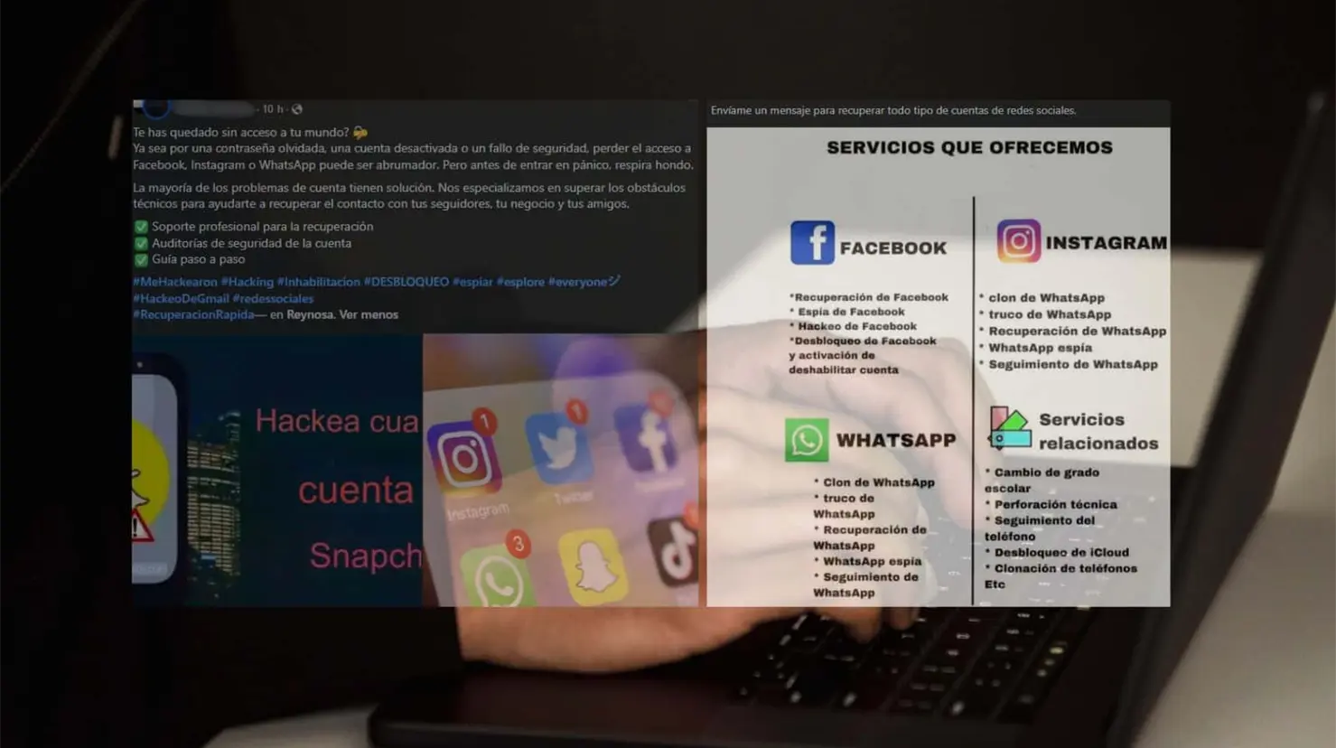 Alertan por nueva modalidad de fraude: Ofrecen recuperar cuentas de redes sociales
