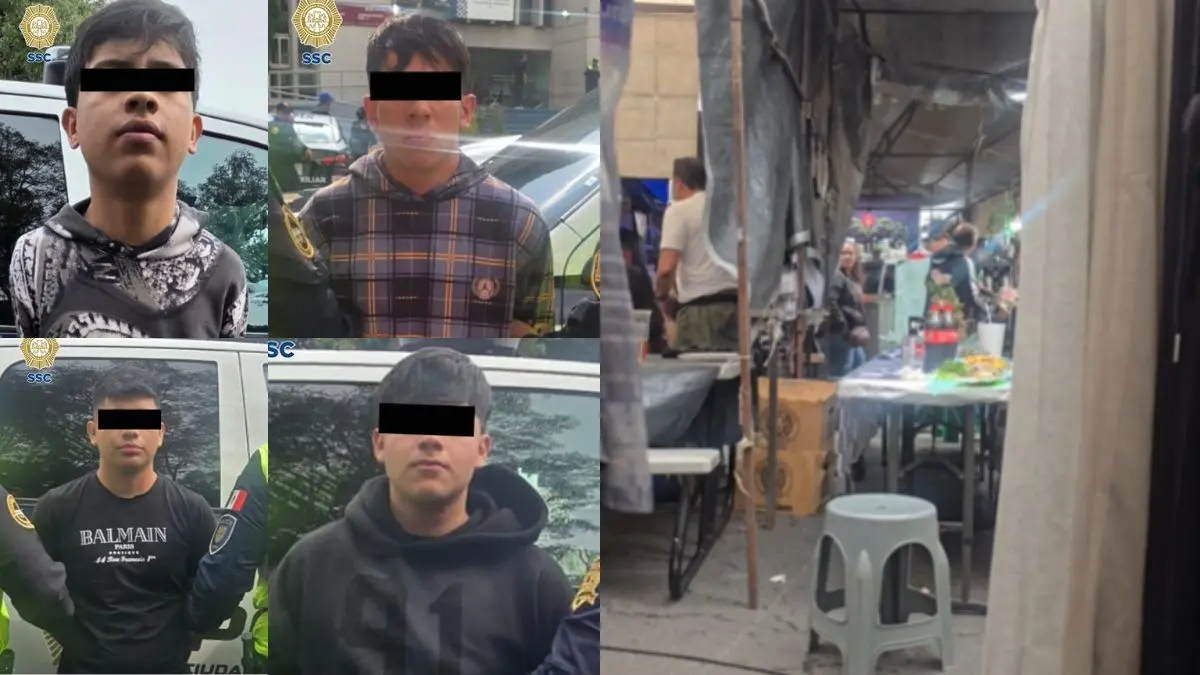 VIDEO | Balacera provoca pánico en tianguis de La Lagunilla; visitantes se refugian y SSC detiene a seis personas
