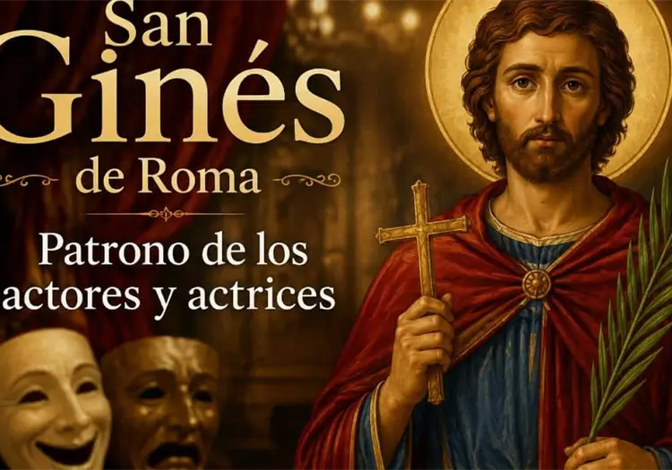 Santoral de hoy, 26 de agosto: San Ginés de Roma, protector de los actores y actrices